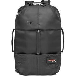 HyperX Knight Gaming Backpack for Laptops Large Storage Durable Travel Ready Black