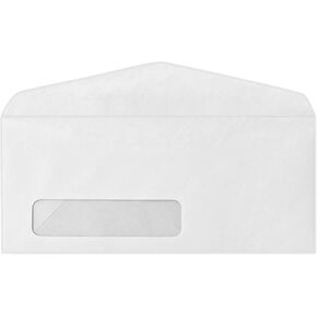 LUXPaper #14 Business Window Envelopes | Commercial Flap | 5" x 11 1/2" | Bright White | 24lb. Text | 50 Qty