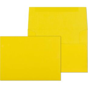 EnDoc A7 Pink Envelopes - Can be Used for 5x7 cards, invitations, Photos, Graduation, Baby Shower, Weddings, Business, and Mailing - 5 1/4" x 7 1/4" Bright pink envelopes - 25 Pack