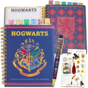 Harry Potter Journal Set - Bundle Notebook with Hogwarts Tab Dividers, Floaty Pen, Bookmark, More for Kids Adults Journal Notebook Stationery