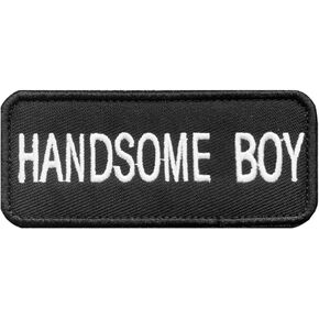 Antrix Cool Handsome Boy Patch, Tactical Funny Embroidered Applique Fastener Hook & Loop Boy Emblem Badge Patch for Caps, Bags, Backpacks, Tactical Vest, Military Uniforms,Kids,Teens,Adult