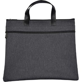 Enyuwlcm Waterproof Zipper Document Bag Handle Meeting Office Organizer Briefcase Black
