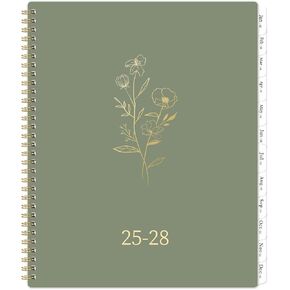 2025-2028 Monthly Planner/Calendar - Jul.2025 - Jun.2028, 3 Year Monthly Planner, 9" x 11", Calendar 2025-2028 with Tabs, Inner Pocket, Holidays, Notes Pages
