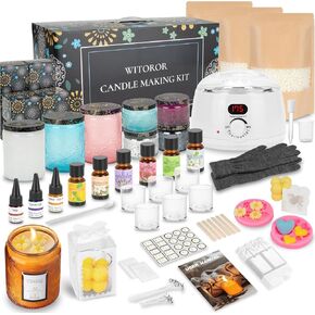 WITOROR Candle Making Kit, Candle Making Supplies with Digital Soy Wax Melt Warmer Candle Making Complete Kit for Adults Beginners DIY Starter Scented Candles Making Kit for Christmas