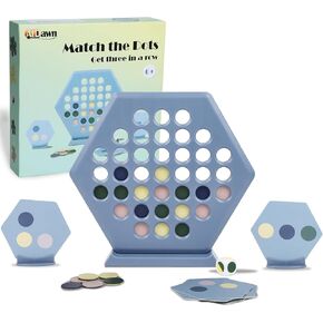 ATDAWN Table Top Game Set, 3 in a Row Game, Board Game for 2 Players, Strategy Board Games for Family and Kids, Ages 6 and Up