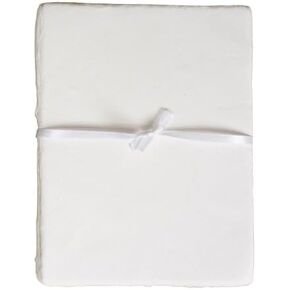 150 GSM / 25 Sheets - Rough/Textured Watercolor Drawing/Sketching Paper - 8"X6" - Handmade/Deckle Edge Paper Made from Virgin Egyptian Cotton -White