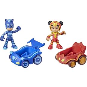 PJ Masks Catboy vs an Yu Battle Racers Preschool Toy, Vehicle and Action Figure Set for Kids Ages 3 and Up
