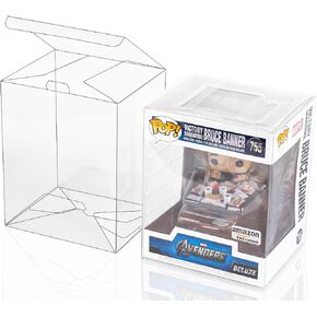 Baskiss 8 Pack Protector Case for 6" Funko Pop Figures, Ultra Thick 0.5mm Crystal Clear Heavy Duty Display Box with Locking Tab, Waterproof and Scratch-Resistant, No Protective Film Needed (8)