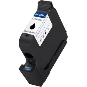 BENTSAI Original EB22B EB22BL Black Solvent Quick Dry Ink Cartridge 1 Inch Printhead for Use Handheld Inkjet Printer B35 B85 to Print on Plastic Metal Wood Aluminum Glass and More