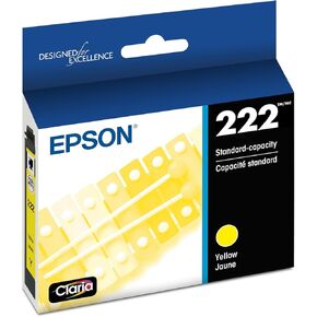Epson 222 Claria Ink Standard Capacity Yellow Cartridge (T222420-S) Works with Workforce WF-2960, Expression XP-5200