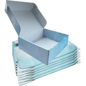 Kaptin 20 Pack Shipping Boxes 9.8x7.8x2.7 inches, Packaging Parcel Box, Small Corrugated Cardboard Box for Packing Mailing, Cardboard Boxes for Posting, Packaging Boxes for Small Business (Blue)