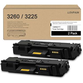 Phaser 3260/ Workcentre 3225 Black High Capacity Toner-Cartridge (3,500 Pages) - 106R02777: 2-Pack Compatible 106R02777 Toner Replacement for Xerox Phaser 3052 3260 WorkCentre 3215 3225 Printer