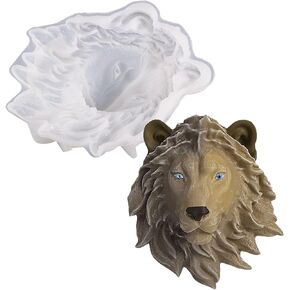 Animal Silicone Molds, Wolf's Head Resin Molds Casting Molds Epoxy Silicone Molds for DIY Resin Casting Wall Desktop, Cabinets Halloween Home Décor