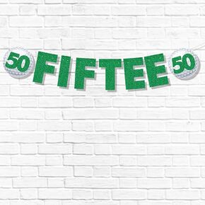30th Birthday Decorations for Women Men Pre-Strung Glitter Golf Birthday Party Decor Sign Funny Banner 30th Bday Party Supplies Thirtee Golf Theme Party Supplies 30 Birthday Banner Party Decoration