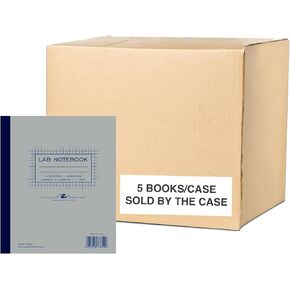 Roaring Spring 4x4 Graph Ruled Lab Book with Numbered Carbonless Sets, 11" x 9.25" 100 Sets, White/Blue Pages