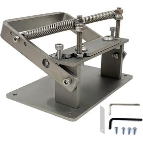 DOMINTY Manual Leather Peeling Machine, Leather Paring Splitter Skiver Shovel Skin Machine DIY Shovel Skiving Machine Handle Leather Peel Tools for Factory Home Leather Bedroom
