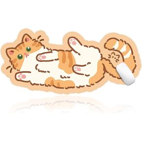Kawaii Desk Pad Cat Mouse Pad Large Size, Kawaii Desk Cccessories Gaming Mousepad Kawaii Room Decor for Girls