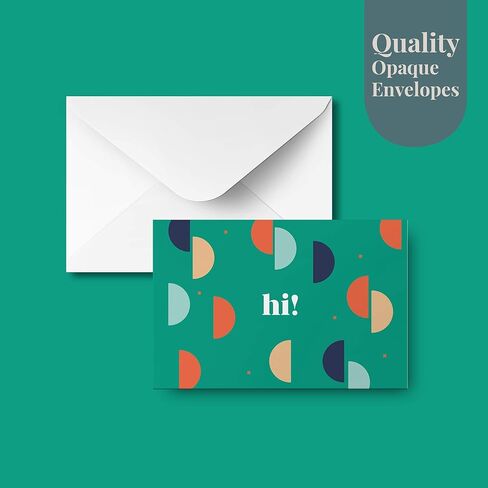 Rileys All Occasion Greeting Cards with Envelopes | 5 Colorful Designs, Blank Note Cards, Perfect for Business, Thank You, Gift Cards, Graduation, Baby Shower (50-Pack) in Saudi Arabia