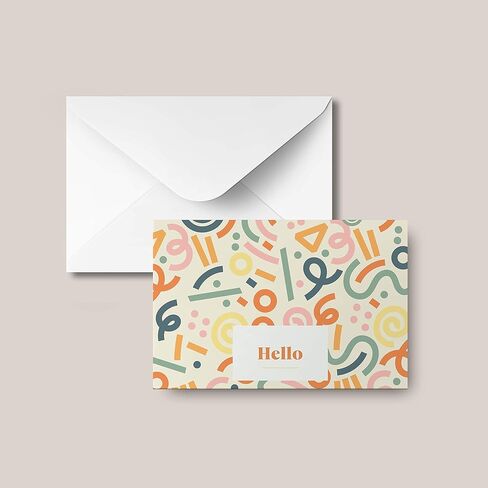 Rileys All Occasion Greeting Cards with Envelopes | 5 Colorful Designs, Blank Note Cards, Perfect for Business, Thank You, Gift Cards, Graduation, Baby Shower (50-Pack) in Saudi Arabia