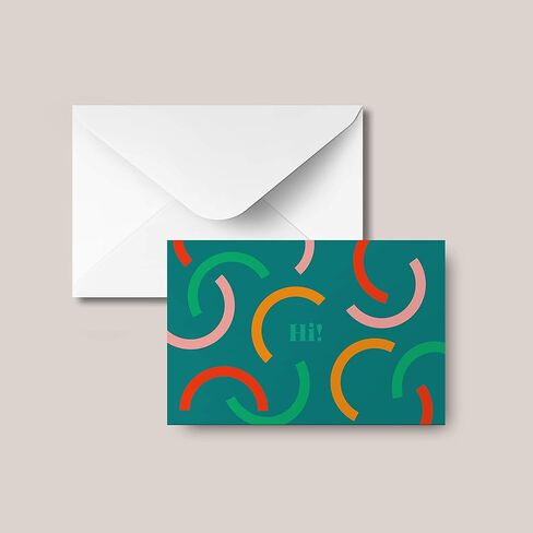 Rileys All Occasion Greeting Cards with Envelopes | 5 Colorful Designs, Blank Note Cards, Perfect for Business, Thank You, Gift Cards, Graduation, Baby Shower (50-Pack) in Saudi Arabia