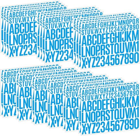 Letter Stickers 1872 Pcs 24 Sheets Alphabet Number Letter Sticker 2 Inch 1 Inch Self Adhesive Vinyl Letters Stick on Stickers for Water Bottles Bulletin Board Scrapbooking Mailbox Crafts (Multicolor) in Saudi Arabia