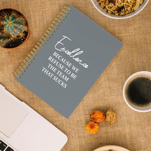 Team Gifts Inspirational Spiral Notebook, Gifts for Work Team Journal, Gifts for Team Members 5.5"x8.3" 164pages Lined Journal Notebooks, Excellence Hardcover Notebook for Office Supplies in Saudi Arabia