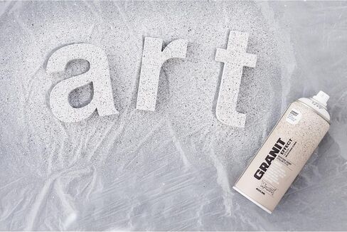Montana Cans GRANIT EFFECT Spray Paint, 400ml, Light Grey, 13.5 Fl Oz (Pack of 1) in Kuwait