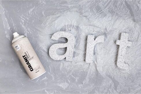 Montana Cans GRANIT EFFECT Spray Paint, 400ml, Light Grey, 13.5 Fl Oz (Pack of 1) in Kuwait