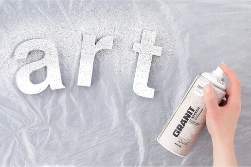 Montana Cans GRANIT EFFECT Spray Paint, 400ml, Light Grey, 13.5 Fl Oz (Pack of 1) in Kuwait