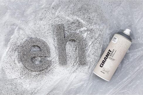 Montana Cans GRANIT EFFECT Spray Paint, 400ml, Light Grey, 13.5 Fl Oz (Pack of 1) in Kuwait