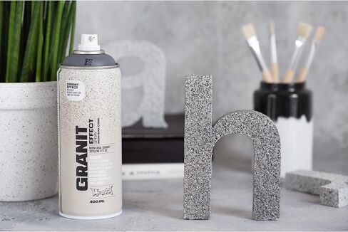 Montana Cans GRANIT EFFECT Spray Paint, 400ml, Light Grey, 13.5 Fl Oz (Pack of 1) in Kuwait