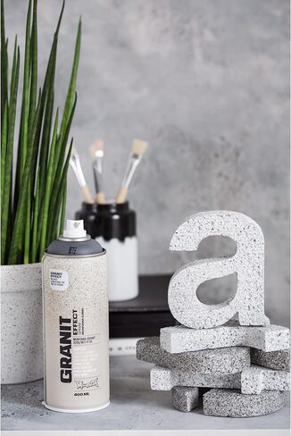 Montana Cans GRANIT EFFECT Spray Paint, 400ml, Light Grey, 13.5 Fl Oz (Pack of 1) in Kuwait