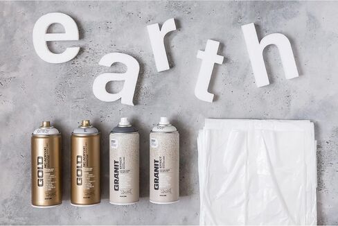 Montana Cans GRANIT EFFECT Spray Paint, 400ml, Light Grey, 13.5 Fl Oz (Pack of 1) in Kuwait