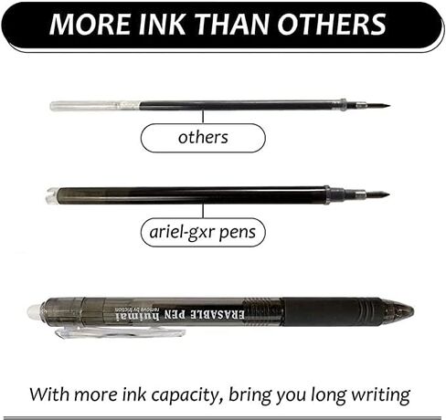JINHO Erasable Pens Retractable Gel Ink Pens 0.7mm,Drying Rolling Ball Pens with Eraser for Kid Students Adults (8 colors (8 pens + 8 refills)) in Saudi Arabia