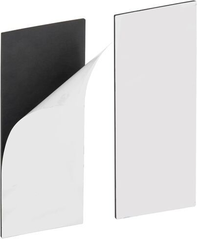 Magnetic Strips with Strong Adhesive Backing (5.9 x 2.35 inches) Magnetic Tape with Adhesive Backing Heavy Duty Magnet Strips for Refrigerator Whiteboard, Most Surface (150 x 60 x 2 mm, 2 pcs) in Kuwait