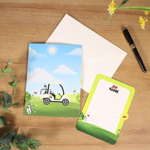 Golf Pop Up Birthday Card for Men, Golfers; 3D Golf Pop Up Fathers Day Card, Father's Day Card for Men, Dad, Husband, Grandpa, Him; All-Occasion Greeting Card, Retirement Card for Boss, Coworker in Saudi Arabia