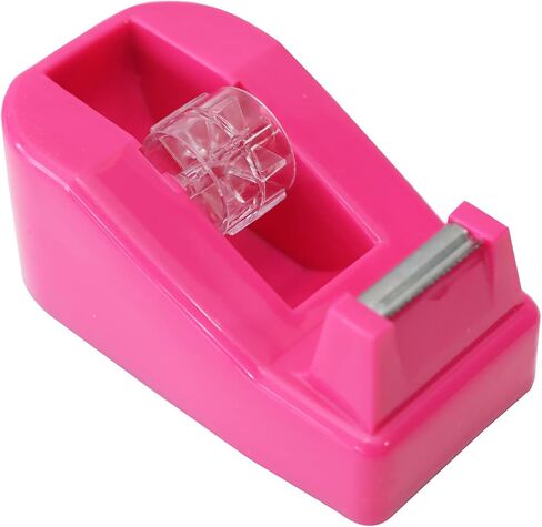 QILIMA Desktop Tape Dispenser Non-Skid Base, for Packaging in Office,Restaurant, Flower Shop,Cake Shop,Pink in Kuwait