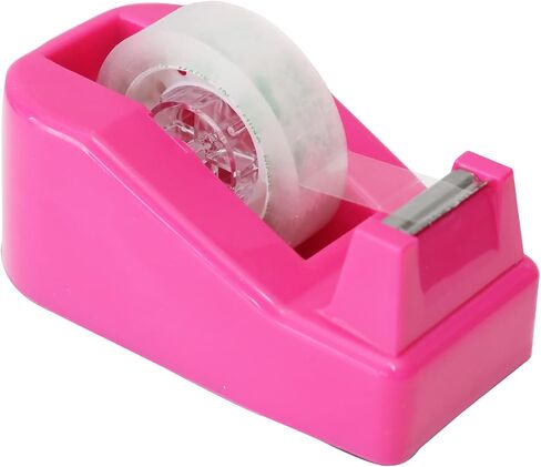 QILIMA Desktop Tape Dispenser Non-Skid Base, for Packaging in Office,Restaurant, Flower Shop,Cake Shop,Pink in Kuwait