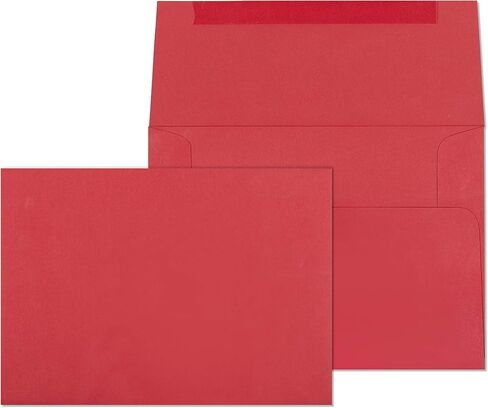 EnDoc A7 Pink Envelopes - Can be Used for 5x7 cards, invitations, Photos, Graduation, Baby Shower, Weddings, Business, and Mailing - 5 1/4" x 7 1/4" Bright pink envelopes - 25 Pack in Saudi Arabia