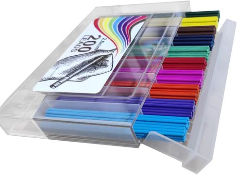 200pcs Mechanical Pencil Lead 2.0 Mm Colored Lead Refills with 1 Mechanical Pencil, 10 Colors Pencil Refills for Drawing Sketching Adult Coloring School Supplies (200pcs Colors Leads 2.0mm with 1 Pen) in Saudi Arabia