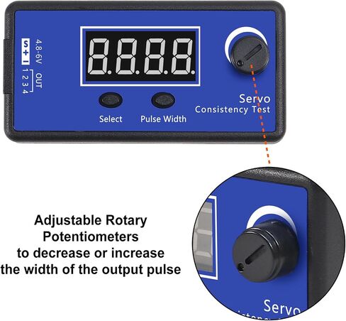 2Pcs RC Servo Tester Digital Tester Speed Controller Analog Digital Function ESC Consistency Multifunctional Steering Gear Tester with Display for RC Helicopter Tester Airplane Car Boat Motor in Saudi Arabia