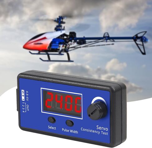 2Pcs RC Servo Tester Digital Tester Speed Controller Analog Digital Function ESC Consistency Multifunctional Steering Gear Tester with Display for RC Helicopter Tester Airplane Car Boat Motor in Saudi Arabia