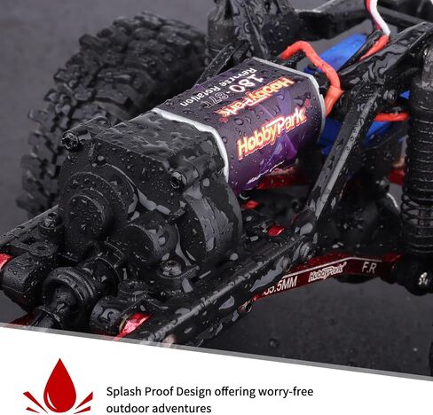 HobbyPark 180 Brushed Motor w/Transmission Gearbox Including 49.4:1 Gears & Stainless Steel Pinion 11T Assembly for Traxxas TRX4M 1/18 RC Crawler Car Upgrades (87T) in Saudi Arabia