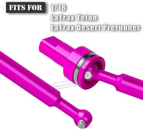 RC Driveshafts Axles Upgrades Part for 1/18 LaTrax Teton,LaTrax Desert Prerunner,7075 Aluminum Front Rear Drive Shafts CVD w/6061 Hex Hops Up,4PCS,Replace #7650,Pink in Kuwait