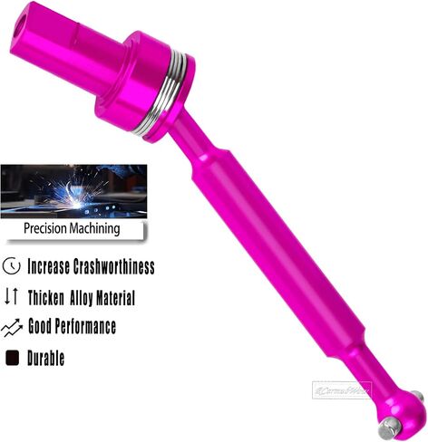 RC Driveshafts Axles Upgrades Part for 1/18 LaTrax Teton,LaTrax Desert Prerunner,7075 Aluminum Front Rear Drive Shafts CVD w/6061 Hex Hops Up,4PCS,Replace #7650,Pink in Kuwait