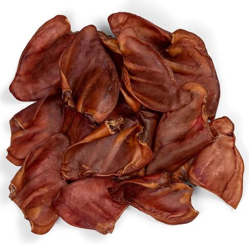 Erik & Paws Pig Ears for Dogs - Premium All-Natural, Unbleached 100% Dog Pig Ears, No Additives or Hormones, Safe Rawhide Alternative, Gentle on Tummies - 24 Count in Saudi Arabia