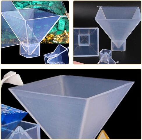 EXCEART Silicone Pyramid Mold Pyramid Resin Mold Epoxy Resin Casting Molds for DIY Jewelry Making Craft Home Decor in Kuwait