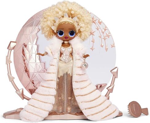 مضحك جداً. مفاجأة! عطلة OMG 2021 Collector Nye Queen Fashion Doll مع أزياء الذهب ، والملحقات ، وزي يوم رأس السنة الجديدة ، والوقوف المضيئة - هدية للأطفال والجمع ، ألعاب الفتيات الذين تتراوح أعمارهم بين 4 5 6+ in Kuwait