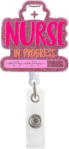 It's Me I'm The Problem It's Me Funny Glitter Badge Scroll Retractable, Cute Badge Holder for Nurses, Christmas Birthday Graduation Gift for Doctors Nurses ICU NICU Emergency Room Workers in Kuwait