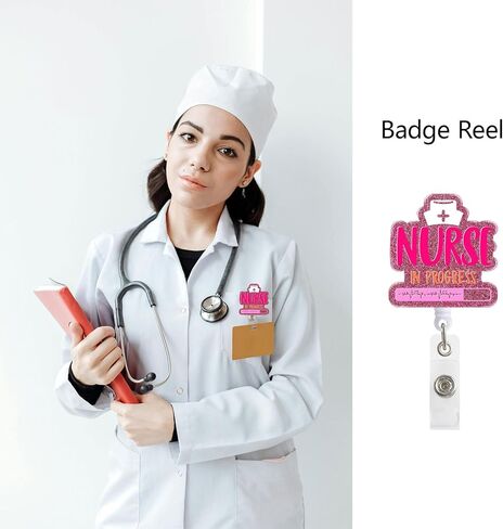 It's Me I'm The Problem It's Me Funny Glitter Badge Scroll Retractable, Cute Badge Holder for Nurses, Christmas Birthday Graduation Gift for Doctors Nurses ICU NICU Emergency Room Workers in Kuwait